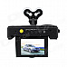 VACRON CDR-E02 3.0" Full HD 1080P CMOS 105' Wide Angle Car DVR w/ G-sensor, IR Night Vision - Black