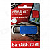 Sandisk CZ59 USB 2.0 Flash Drive - Blue + Black (64GB)