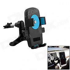 360' Rotation Car Air Conditioning Vent Mounted Holder Bracket for Cellphone / GPS - Black + Blue