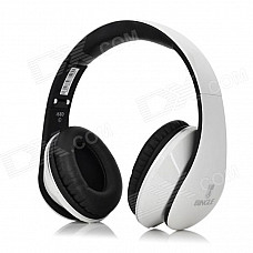 Bingle I680 3.5mm Wired Headband Headphone w/ Microphone / Remote - White + Black