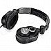 Bingle B-850-M Foldable 3.5mm Wired Headband Hi-Fi Stereo Headphone w/ Mic. - Black + Deep Grey