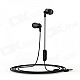 Bingle I802C Mega Bass In-Ear Earphone w/ Mic. / 3.5mm Jack / Remote - Black (129cm)