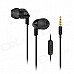 Bingle I802C Mega Bass In-Ear Earphone w/ Mic. / 3.5mm Jack / Remote - Black (129cm)