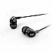 Bingle I802C Mega Bass In-Ear Earphone w/ Mic. / 3.5mm Jack / Remote - Black (129cm)