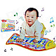 Children's Fish Shaped Crawling Mat Blanket Educational Music Toy - Yellow + Multicolored