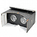 LIONTRONIC QLYP-0901 3D Virtual Reality Display Cardboard w/ Resin Lens - Black