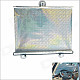 Carking Retractable Car Window Sunshade Shield Visor Curtain - Silver (45 x 125cm / 2PCS)