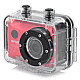 KM-07-2602 Diving Sports 5.0MP CMOS 100' Wide Angle Camera - Black + Red