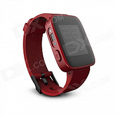 Weloop Tommy 1.26" LCD Smartwatch w/ Bluetooth 4.0 / Support Message Display - Red