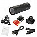 DUALANE C00823 HD Outdoor Sport CMOS Wide Angle Video Camera Camcorder for Bike / Motorcycle - Black