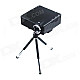 MOONSUN GP7S Mini LED Projector w/ HDMI / VGA / USB / Video / SD - Black