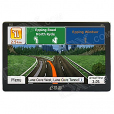 eDaoyou X8 7 inch Car GPS Ultra-Thin Navigator w/ FM / 8GB U.S. Free Map - Black