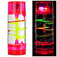 Creative Oil Drop Cylindrical Hourglass Shaped Lamp - Red + Light Green + Multi-Color