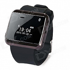 W-watch W320S 1.0" OLED Screen Waterproof Bluetooth V3.0 Smart Wrist Watch - Black