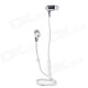 Nameblue GS-111 Bluetooth V4.0 In-Ear Earphone w/ Microphone - Silver + White