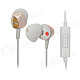 SSK EP-AM13 In-Ear Mega Bass Stereo Earphones - White + Golden