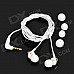 SSK EP-AM13 In-Ear Mega Bass Stereo Earphones - White + Golden