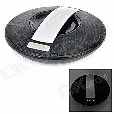 SDY-021 Wireless Bluetooth V3.0 Speaker w/ FM / TF / Micro USB / USB / Alarm Clock - Black + Silver