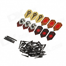 WMG08528 Professional Deluxe Plastic + PET Dart Accessory Kit - Multicolored