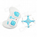 CX-10 Mini 2.4G 4-CH Radio Control Outdoor R/C Quadcopter w/ Gyro - Blue + White (2 x AAA)