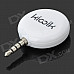 Kicoik 3.5mm Plug Wireless Infrared Remote Controller w/ Learning Function for Cell Phone - White