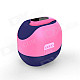 GEE·D GD-B035 Portable Bluetooth v3.0 Speaker w/ Hands-Free - Pink + Blue