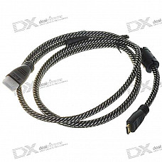 Gold Plated 1080P HDMI V1.3 Male to Mini HDMI Male Shielded Connection Cable (1.5M-Length)