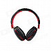 MQ33 Superb 3.5 mm On-ear Headphones with Microphone for Apple Devices - Black + Red