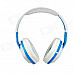 OVLENG A1 Superb 3.5 mm On-ear Headphones with Microphone & 1.2 m Cable (White & Blue)