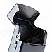 2-in-1 Zinc Alloy Orange Flame Butane Gas Lighter w/ Cigarette Case - Grey