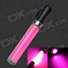 SingFire SF-GLP Glow Light Pink Color 1W 3-Mode Concert Party LED Torch - Pink + Black (3 x AAA)