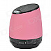 Portable USB 2.0 Bluetooth v2.1+ EDR Stereo Mini Speaker w/ Hand Free / TF Funcrtion - Pink + Black