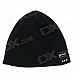 Fashionable Autumn & Winter Warm Cashmere Hat w/ Bluetooth Function - Black