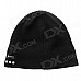 Fashionable Autumn & Winter Warm Cashmere Hat w/ Bluetooth Function - Black