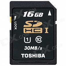 Toshiba SD-K016GR7AR30 16GB Class 10 UHS-1 30mbps SDHC Memory Card