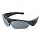 Sports Cycling Sunglasses w/ HD 720P 5.0MP 170 Degree Wide-angle Camera Lens - Black