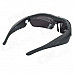 Sports Cycling Sunglasses w/ HD 720P 5.0MP 170 Degree Wide-angle Camera Lens - Black