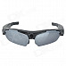 Sports Cycling Sunglasses w/ HD 720P 5.0MP 170 Degree Wide-angle Camera Lens - Black