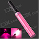 3W Pink Light LED Hand Light Stick Aluminum Alloy LED Flashlight - Pink + Black (3 x AAA)