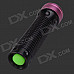 3W Pink Light LED Hand Light Stick Aluminum Alloy LED Flashlight - Pink + Black (3 x AAA)