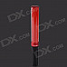 3W Red Light LED Hand Light Stick Aluminum Alloy LED Flashlight - Red + Black (3 x AAA)