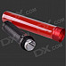 3W Red Light LED Hand Light Stick Aluminum Alloy LED Flashlight - Red + Black (3 x AAA)