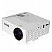 Geekwire LP-6B Portable FHD 1080P LED Projector w/ HDMI, VAG, USB 2.0, AV, SD - White (EU Plug)