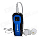 Bluetooth V4.0 Headset Music Receiver w/ Earphone - Black + Blue