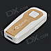 Bluetooth V4.0 Music Headset Receiver w/ Earphone - White + Champagne