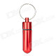Aluminum Pill Shaped Keychain (Color Assorted)