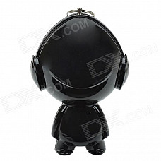 Tonlion Cute Cartoon Portable USB 2.0 Mini Speaker w/ 3.5mm for Cellphone / MP3 + More - Black