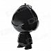 Tonlion Cute Cartoon Portable USB 2.0 Mini Speaker w/ 3.5mm for Cellphone / MP3 + More - Black