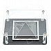 Acrylic Holographic 3D Display Case for IPHONE / 3.5" to 5.5" Smart Phones - Black + Transparent