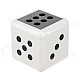 Fashionable Portable Dice Shape Ashtray - White + Black